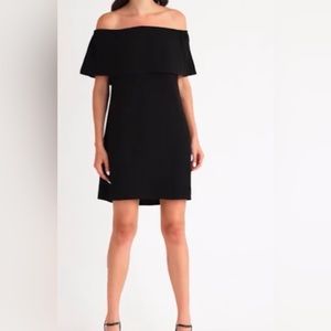 Charles Henry Black Off The Shoulder Dress Size L